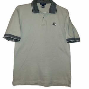 Men's Tan and Black Short Sleeve Polo Shirt